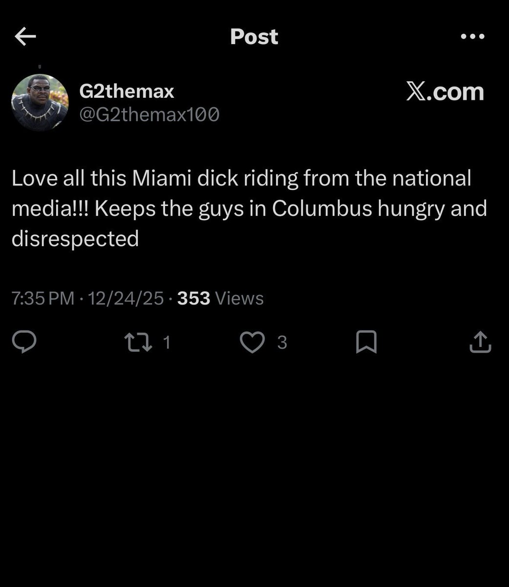 YoungOGJacks's tweet photo. @G2themax100 @Twister32733092 @OhioStAthletics @OhioStateFB @EASPORTSCollege @juliansayin2 @EASPORTS Obsessed with Miami AND dick riding ? Nah this’ll be the last one, I’m getting second hand embarrassment 🙂‍↔️ https://t.co/r6bGonbiHp