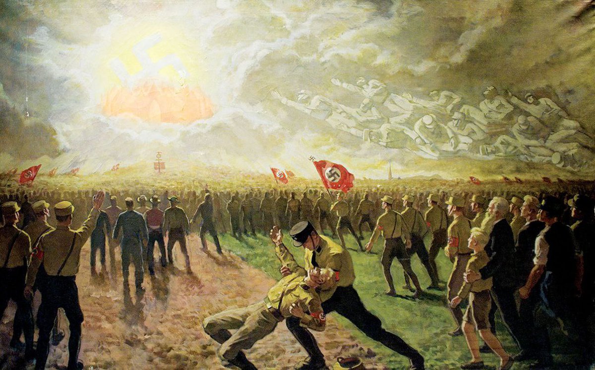 Eormenricv3's tweet photo. “His Germany was a land electrified and transmuted. Never, anywhere at any time has a whole nation been so radiant, so disposed to service as was his under his leadership. In their million, the German people daily acclaimed Hitler as right.”
- Colin Jordan https://t.co/RJfsuV39Qt
