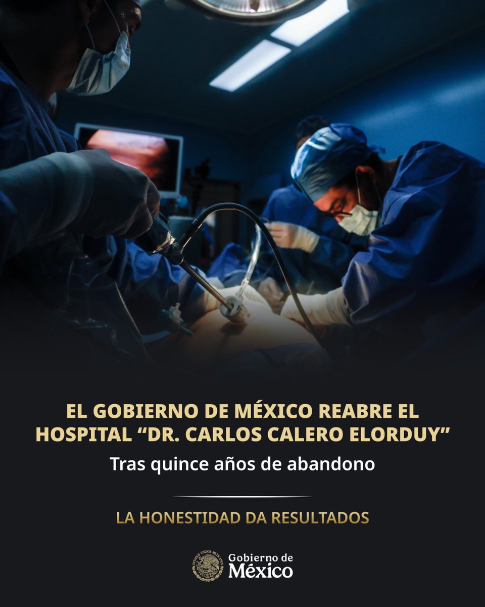 ISSSTE_mx's tweet photo. ¡Recuperamos lo del pueblo para el pueblo! 🏥

👁️ En 2010 se habían cerrado las puertas del Hospital General “Dr. Carlos Calero Elorduy” del ISSSTE en Cuernavaca, Morelos, pero gracias a la buena administración la Presidenta @Claudiashein y el director general del ISSSTE, @martibatres, se reinstauró su operación en beneficio de más de 157 mil derechohabientes. 🎉

🤝 El nosocomio ya rehabilitado cuenta con todos los servicios para cuidar del bienestar de las y los cuernavaquenses. 🫂

#LaHonestidadDaResultados