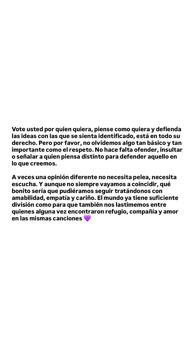 Maria11657587's tweet photo. Solo quiero compartir una reflexión desde el respeto y el cariño por este fandom 💜 https://t.co/p3dwOmK8wP