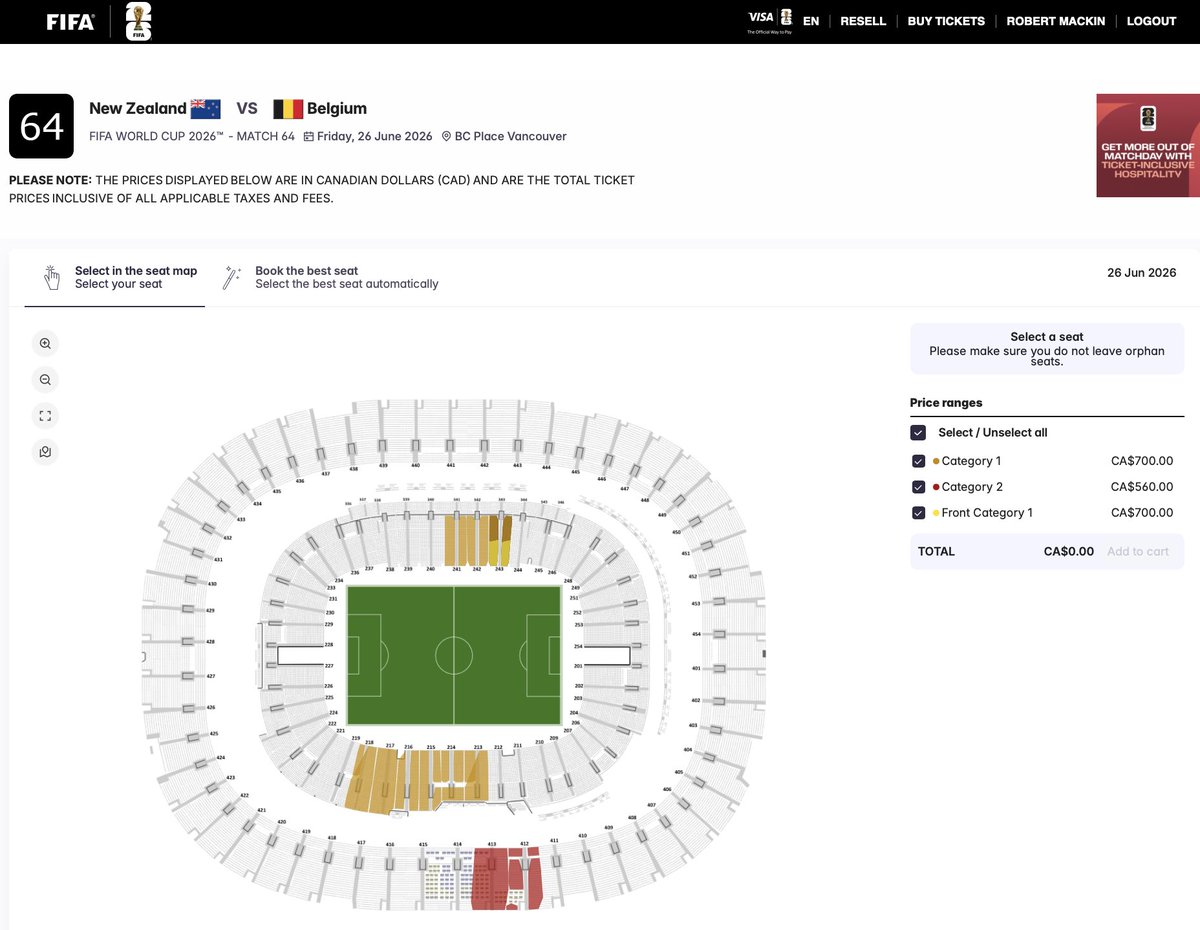bobmackin's tweet photo. Also in today's ticket dump, the get-in price for the round of 32 match on July 2 is $795. #WeAre26 #cdnpoli #bcpoli #vanpoli https://t.co/6J2slkvS9u