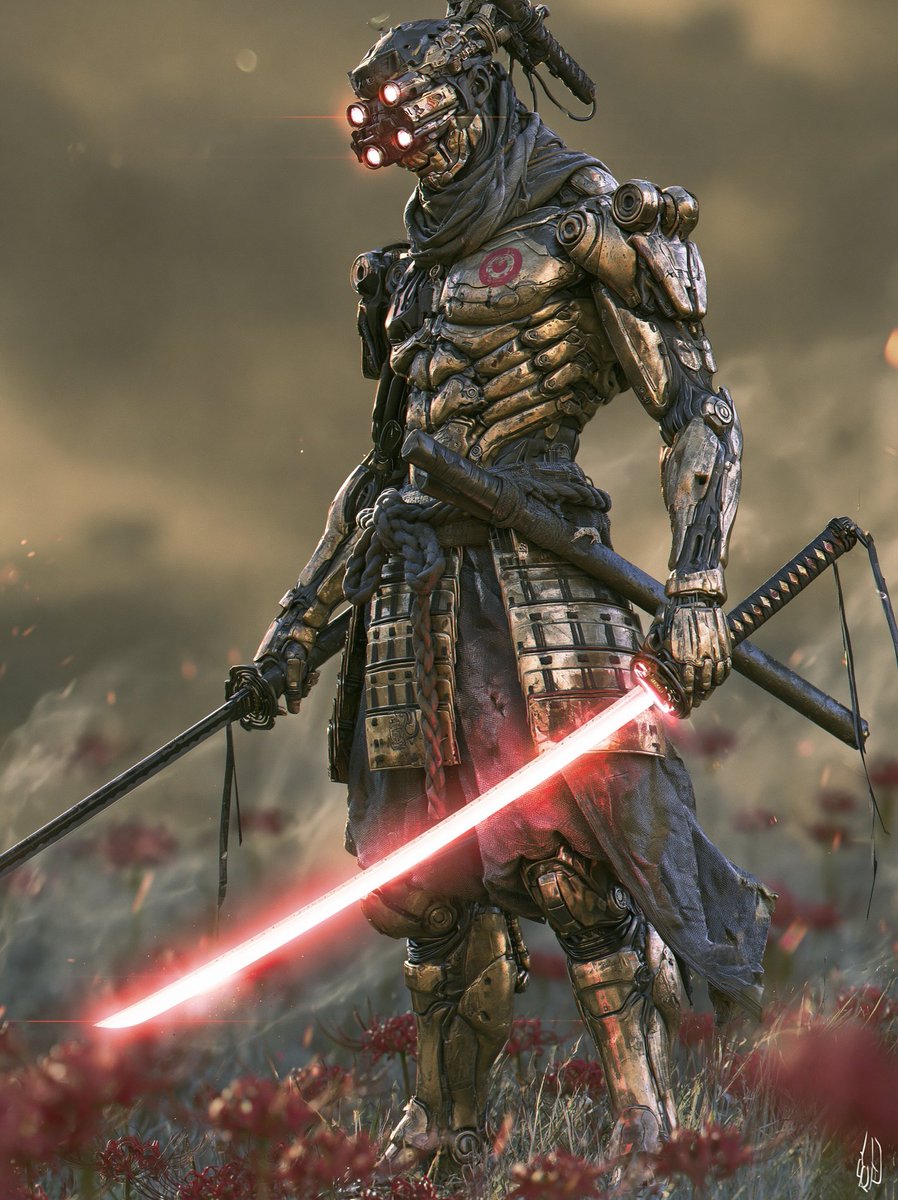 JasonHeatony7's tweet photo. Cyberpunk Samurai https://t.co/uRXqGyeI49