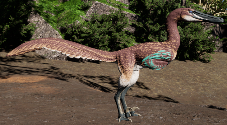 Rirkash's tweet photo. Hab mit dem Austroraptor auch noch eine kleine Runde gedreht aber abgesehen vom Terrorenten-Look, hab ich nicht viel gerissen.

Immerhin dürfte ich als professionelles "Brathähnchen" das Krokodil für ein paar Minuten gut genährt haben xD
(Ich wurde gefressen) https://t.co/CCW1fFq0tG