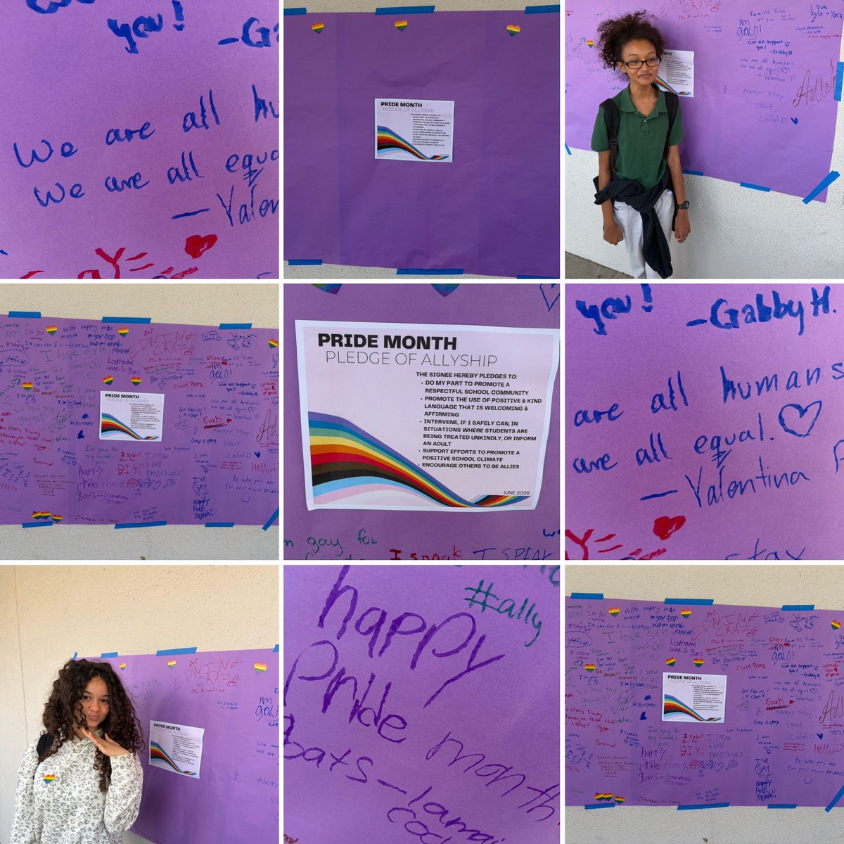 BurroughsMS's tweet photo. We declared our allyship today to celebrate #Pride month! 🏳️‍🌈🏳️‍⚧️ https://t.co/QG52KfX1GL