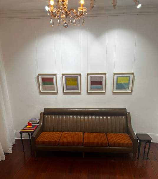 homeat735's tweet photo. These stunning paintings by Lynne Eastaway now showing in Homeโs 20.05.26 group exhibition. Pictured are Reverie #1 โ 4, acrylic on linen on laminated linen layers. Home will be open Saturday from 2-5pm @homeat735 #art #gallery #exhibition #painting #Redfern https://t.co/sHU97s8pXk