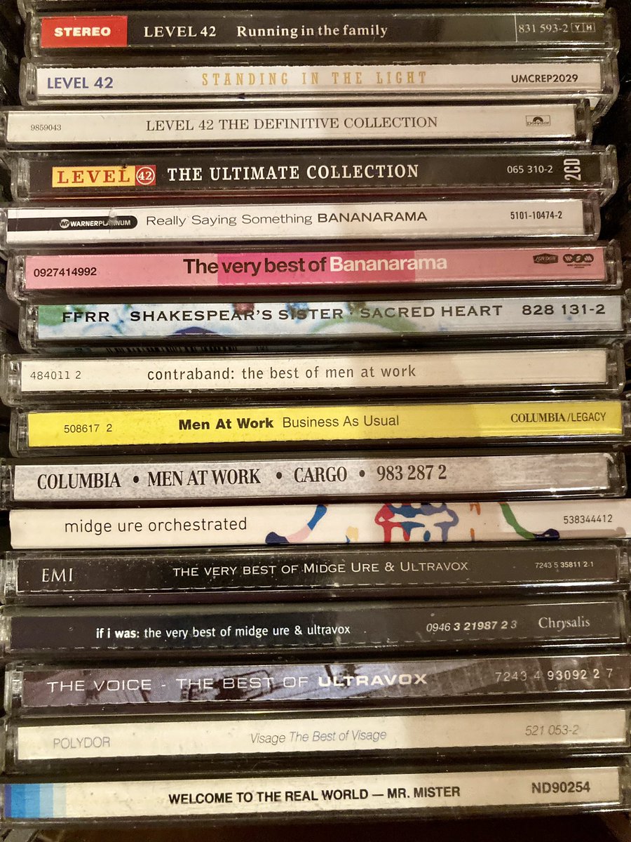 RobinWriteSmith's tweet photo. Part 2 

Mostly 1980s bands and albums, but which five albums you playing now.

Try to chose one per artist… https://t.co/6VPMgclnsk