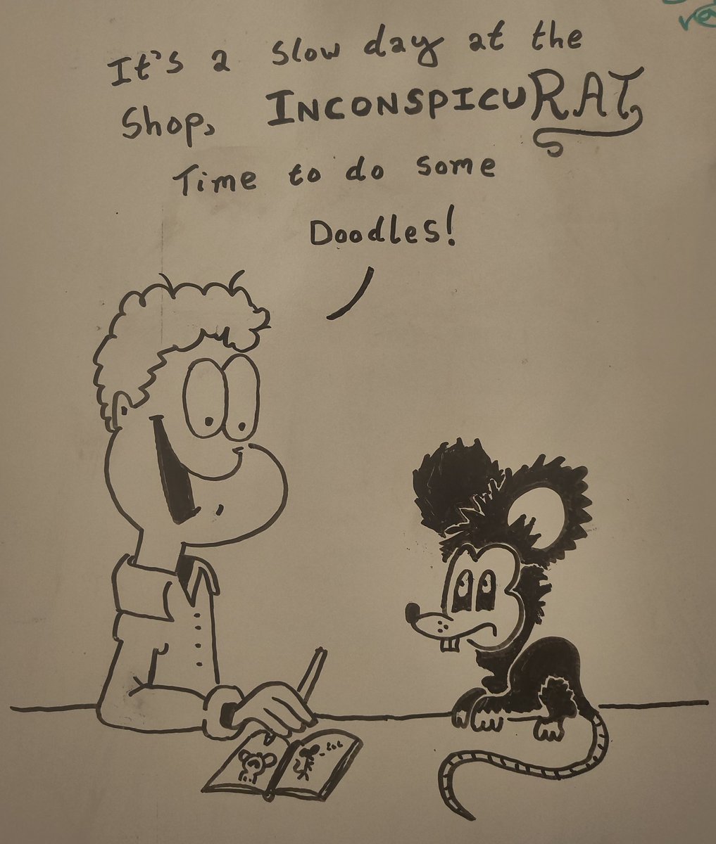 Mouseboyscience's tweet photo. @InconspicuRat 

Moments before a big rush of customers https://t.co/rm4JUrRF8d