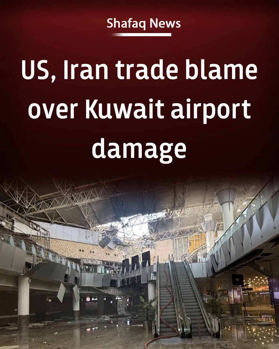 SHAFAQNEWSENG's tweet photo. US, Iran trade blame over Kuwait airport damage
Read more…https://t.co/nCiw5blaRC
#shafaq_news 

#usa #iran #kuwait #news https://t.co/34zn5LhxNa