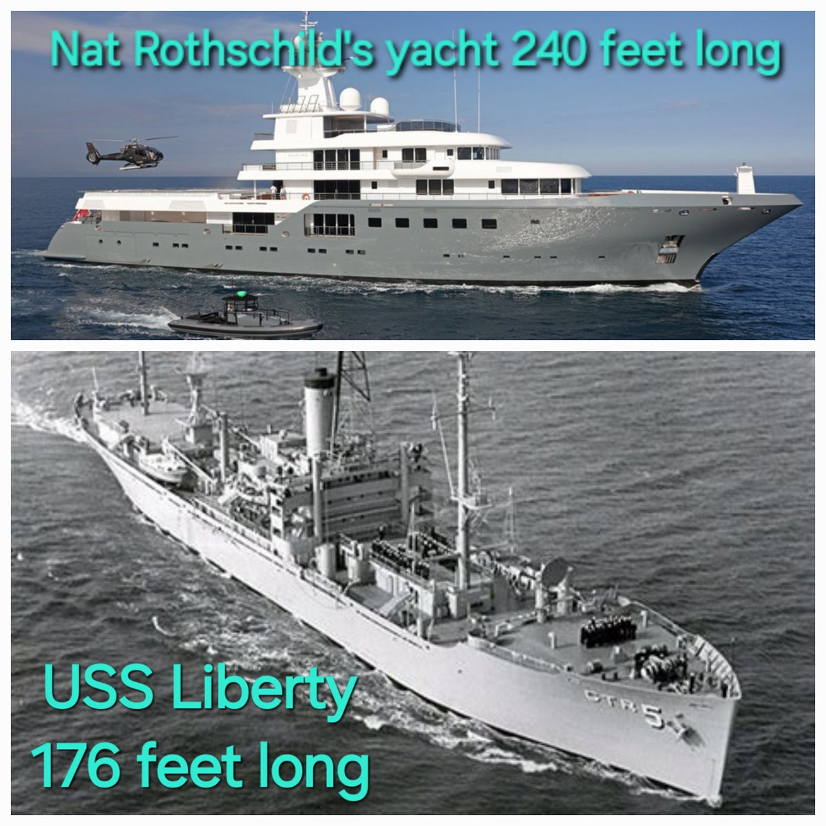 Fibonacci_16180's tweet photo. @SGTreport Nat's "boat" is bigger than the USS Liberty! https://t.co/QctEWudMbe