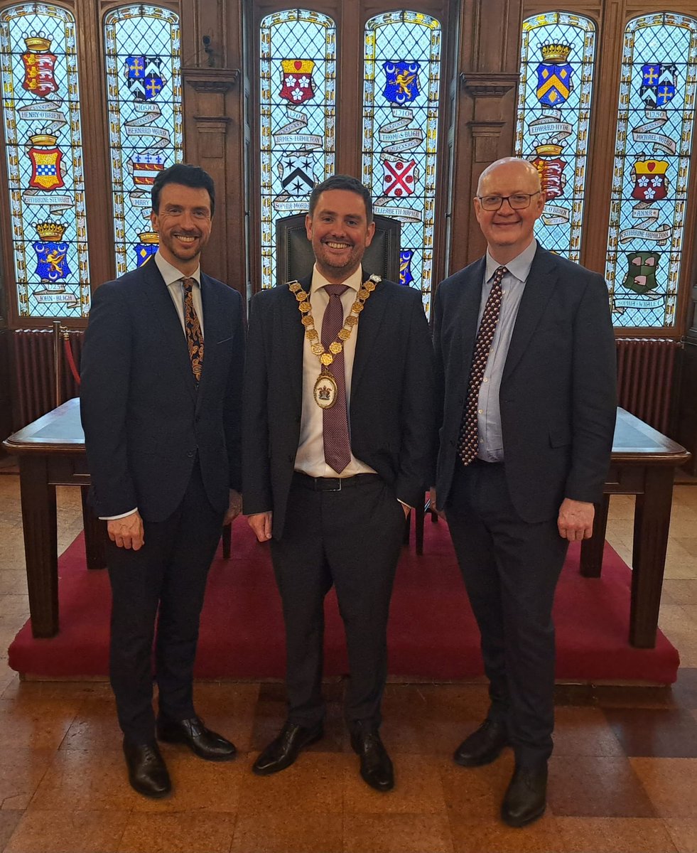 ards_richard's tweet photo. Absolutely thrilled for my friend and @uuponline colleague, Cllr Craig Blaney, on today having the honour of becoming the Mayor of Ards and North Down 🏅

Craig will do a wonderful job of celebrating what’s best about our Borough; it’s people.  🙌 https://t.co/udhcNr1f15