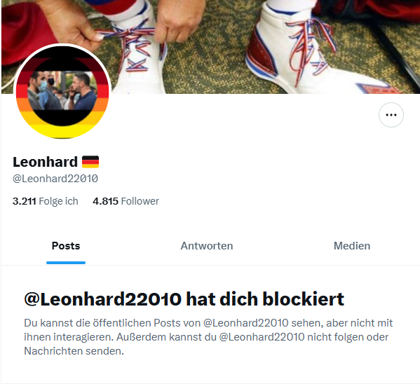 Chris09j's tweet photo. @wissder1510 @Leonhard22010 @bozwy Bis eben kannte ich den gar nicht. Na ja, hab mal zurück geblockt.

- https://t.co/MCGxFTdjTW