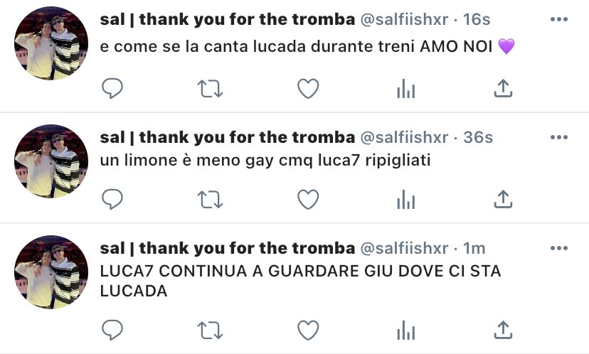 gfofdamianogav's tweet photo. @salfiishxr 352.

e siate un po’ discreti dai https://t.co/Dkk8wXLvGr