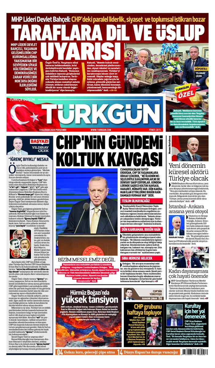 TurkgunGazetesi's tweet photo. Gazetemizin 4 Haziran Perşembe baskısını inceleyebilirsiniz...

#TürkgünGazetesi #Türkgün https://t.co/M5ESNBXjaE