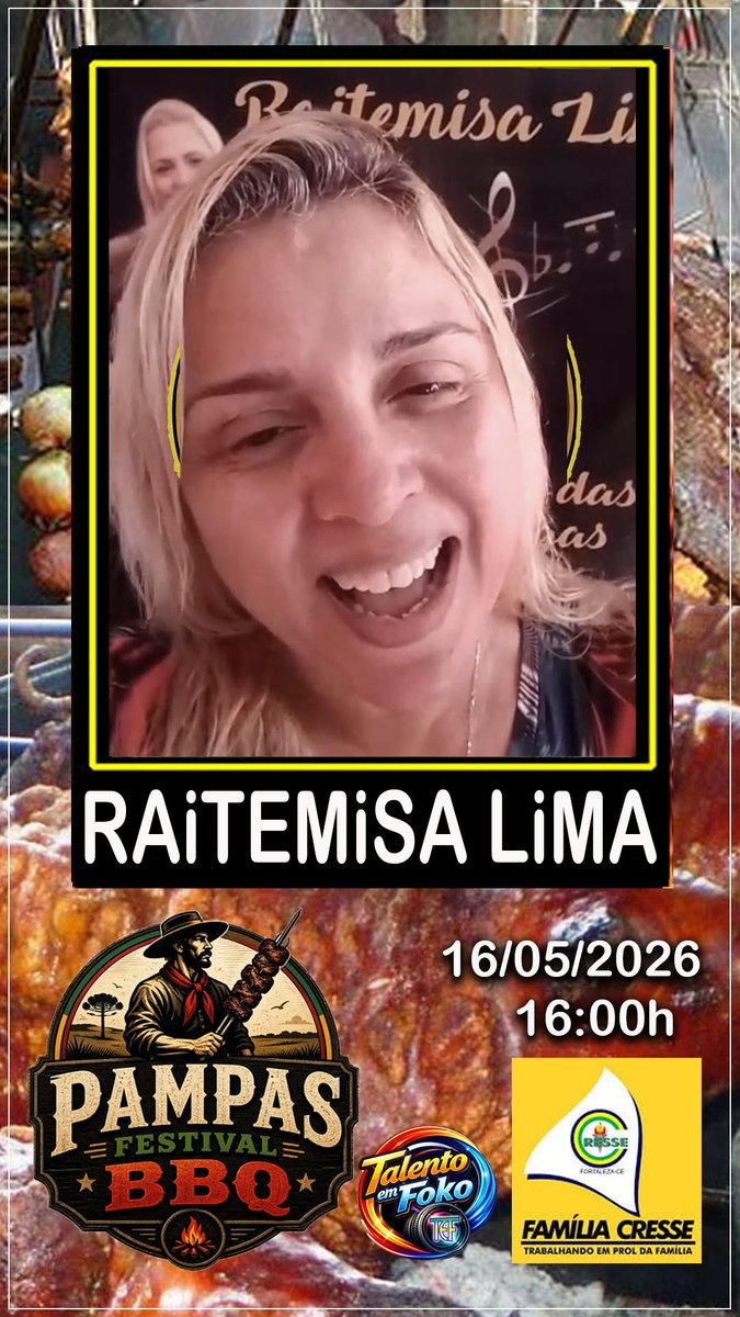 KekeBrazil's tweet photo. PAMPAS Festival BBQ - RAITEMISA LIMA inFoko - CRESSE Fortaleza-CE-BR - TeF https://t.co/4MCOWZEcR7 via @YouTube https://t.co/TZW7FFjr4p