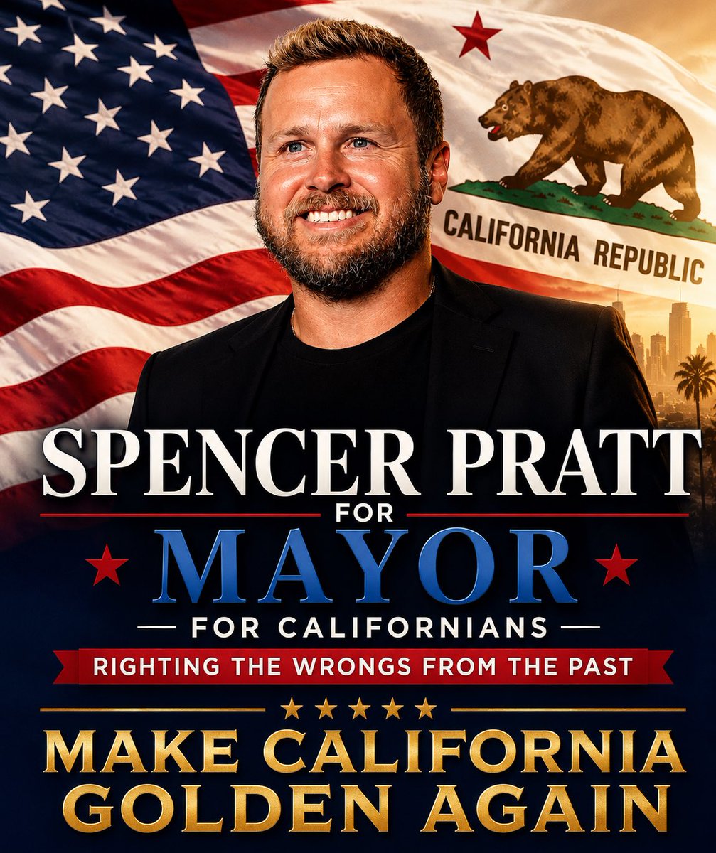 BlueLadyDi's tweet photo. @SteveHiltonx @POTUS #SpencerPrattforMayor #MakeCaliforniaGreatAgain 🇺🇸 https://t.co/HE8DdK5mAq