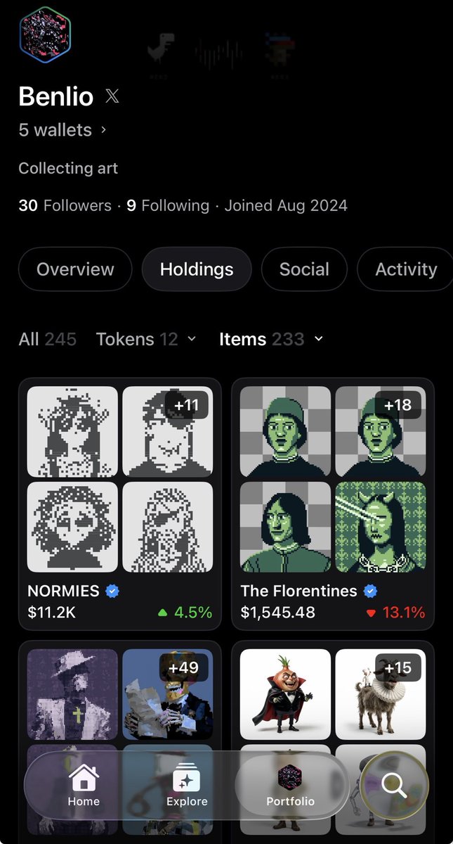 Benlio's tweet photo. 1/ The new OpenSea app isn’t just another update.

It’s a signal that @opensea is evolving from an NFT marketplace into a complete onchain experience.

NFTs, tokens, portfolios, swaps, discovery! All in one place. 🧵.- https://t.co/mkc71M4CUm