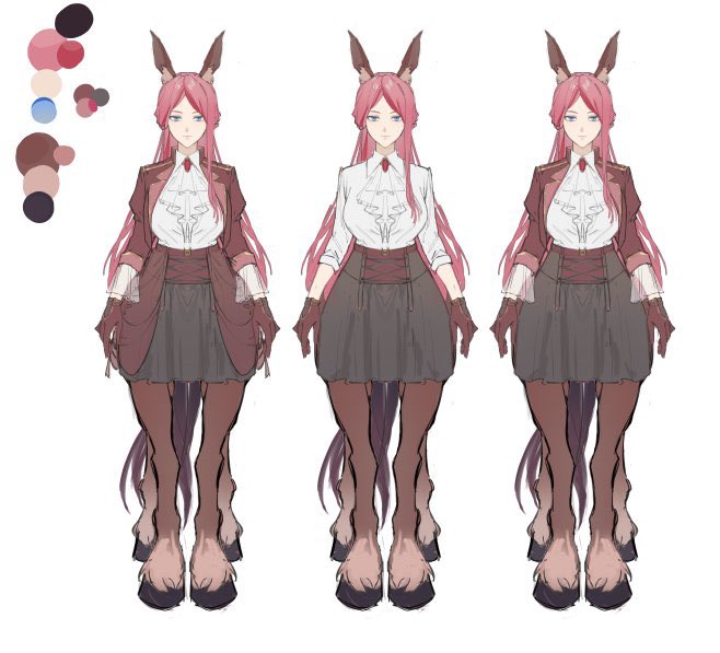 DandelionDaysVT's tweet photo. 🔎Design vs Vtuber Model🐴 https://t.co/rm3BwrtFaG