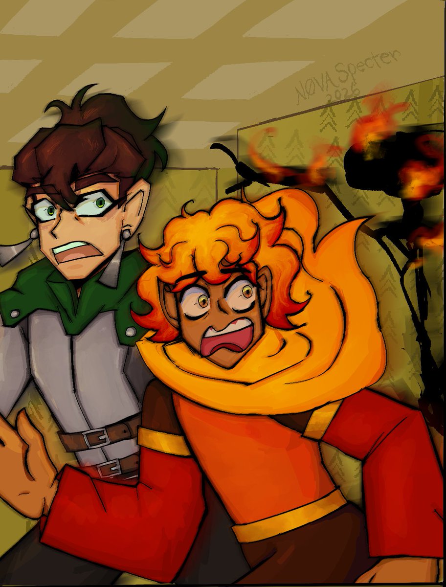 NOVASpecter05's tweet photo. My OC’s got stuck in The Backrooms (Part 2)

OC’s Blade🗡️, Blaze🔥

#backrooms #oc #digitalartㅤㅤㅤㅤ https://t.co/YARpueTSSX