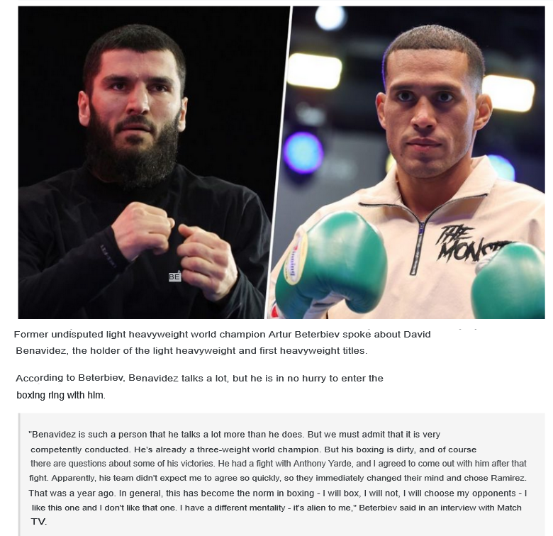 watacant's tweet photo. @Sean_Zittel @YRagejr And a new Artur statement 8 days ago on how Benavidez swerved him:

https://t.co/t8CesdyFuj https://t.co/x48j9hMH4Q