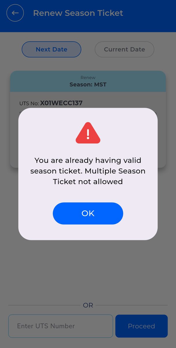 ashwath_23's tweet photo. @amofficialCRIS i have season pass from Lonavala to CSMT (CR) but when i try to book another season from Dadar to Churchgate (WR) it says multiple season ticket not allowed. 

It is literally two separate lines, i have to take physical ticket just because of this. https://t.co/F92hV18btD