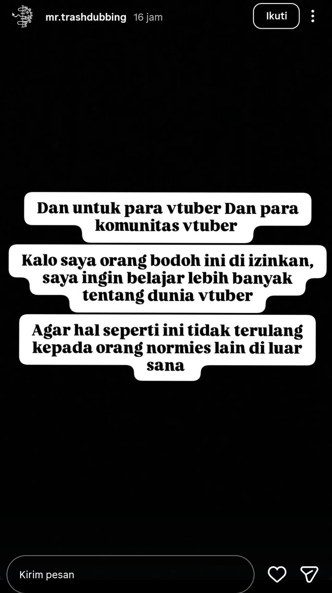 hanizen_'s tweet photo. >bikin tierlist tolol ttg vtuber
>digoreng di x
> bikin stream pake judul "Kena Cancel Polici V-Tuber"
>Makin digoreng
>Bikin video short "klarifikasi" ttg dramanya
>Ga dibackup temen circle
>Dramanya naik ke permukaan
>Langsung panik
>Mau blajar ttg vtuber

Template bgt tolol https://t.co/6uoTyOK3d0