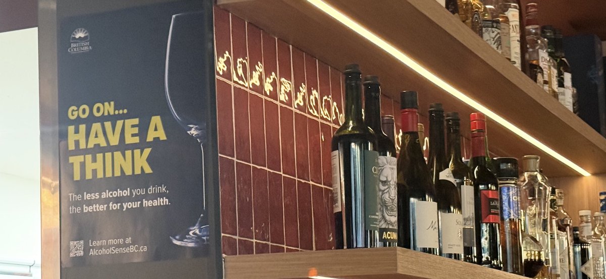 MarksGonePublic's tweet photo. Government logic: Sell customers alcohol, collect the taxes, profit from the sales… then require restaurants to lecture those same customers with warning posters. 🍷🤔 
#Vancouver #BCGov https://t.co/iEoYY5Di6i