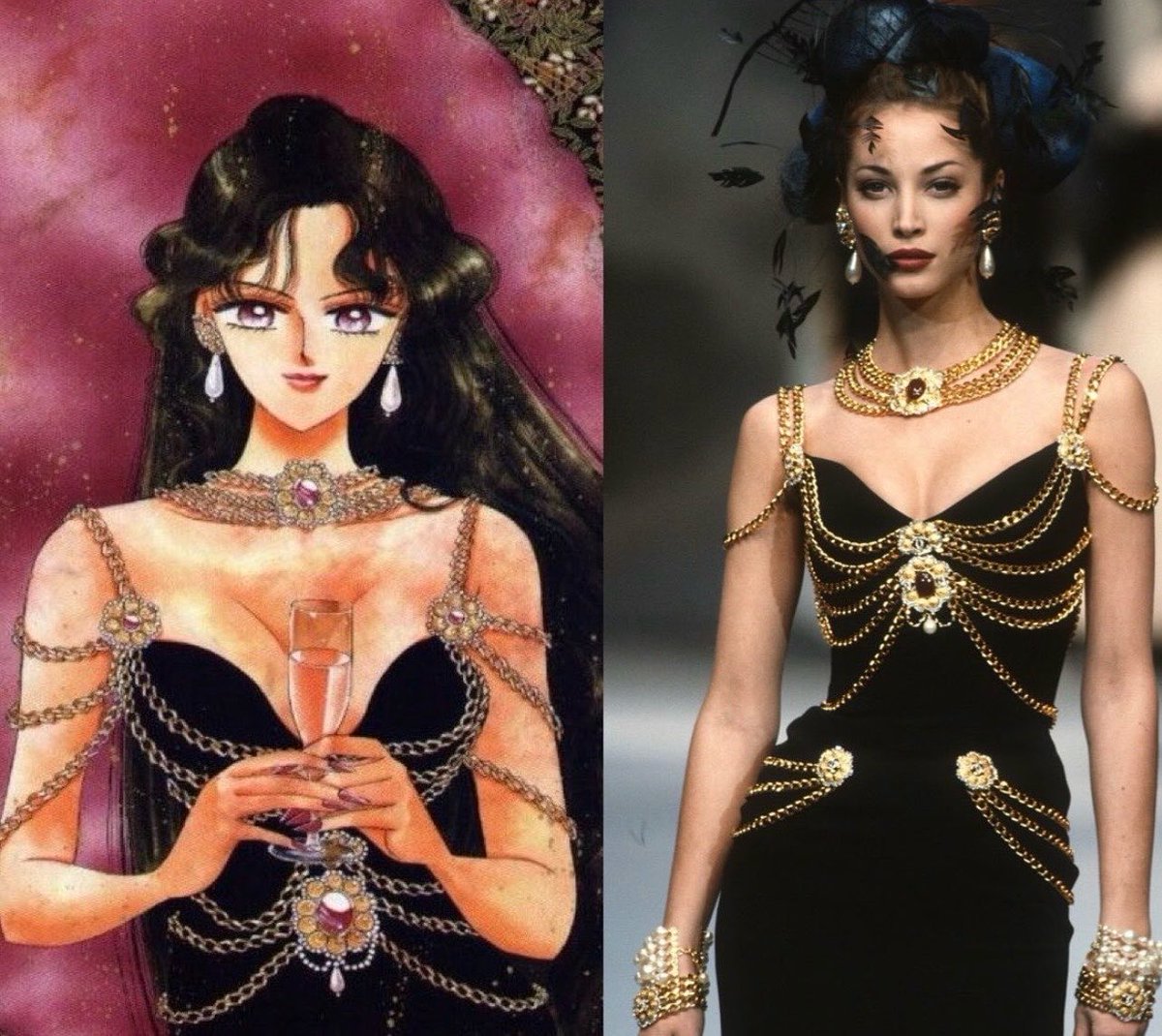 xenomorphisms's tweet photo. Referencing Sailor Moon referencing Chanel. Oh how she was missed. https://t.co/7qzjiXRfnF