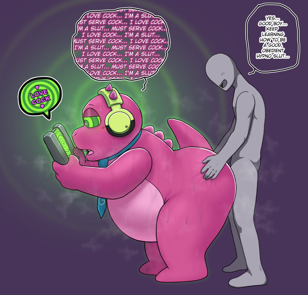 HypnoNeet's tweet photo. Gobbles learning to empty his mind to become a good, obedient hypno cum dumpster...! 🤪💦🙀 https://t.co/Ujd94ekNQs