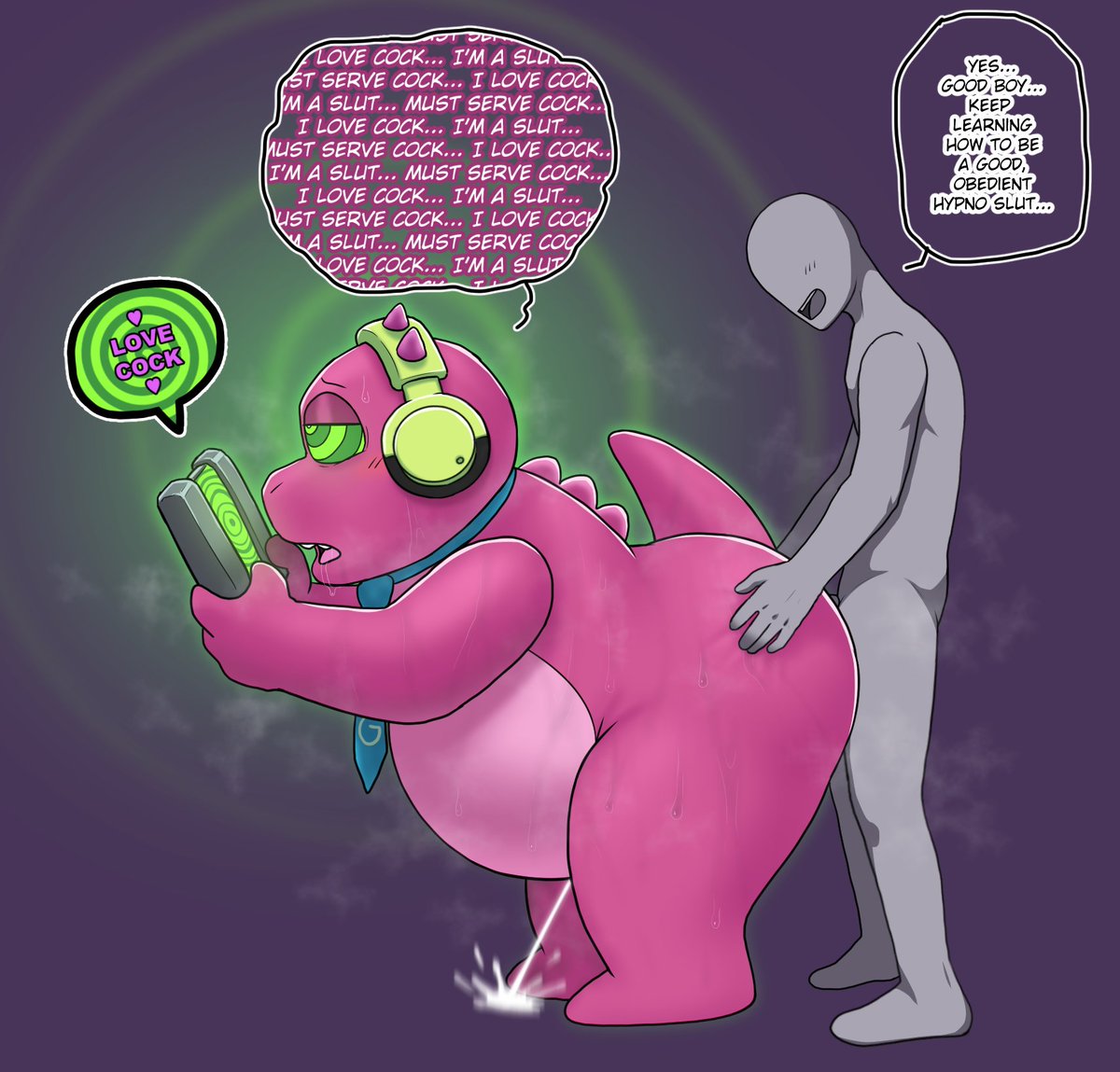 HypnoNeet's tweet photo. Gobbles learning to empty his mind to become a good, obedient hypno cum dumpster...! 🤪💦🙀 https://t.co/Ujd94ekNQs