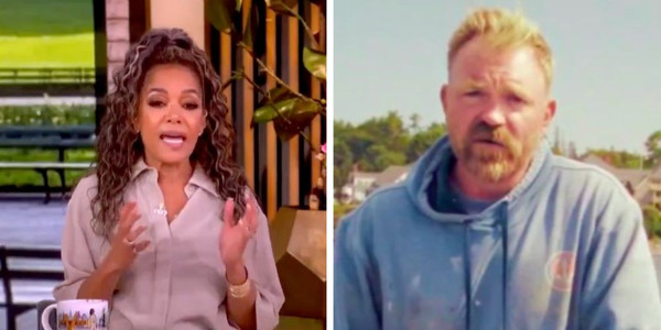 TexasTrump2024's tweet photo. Hypocrite Sunny Hostin  disgusted by Graham Platner's record of sexting, Nazi tattoo, says she  would ‘hold her nose’ and vote for him anyway to buck Trump

"Democrats have to take over the Senate. They have to take over the House." https://t.co/M9gBNQbUE5
