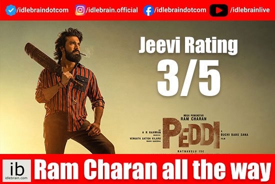 idlebrainjeevi's tweet photo. Here is my review of #Peddi:

“After a long time, here is a big-budget, highly anticipated Telugu film that places content and honest storytelling above formula. It is definitely worth watching.”

https://t.co/QNZyHDG5TG https://t.co/QIu4bIXbGg