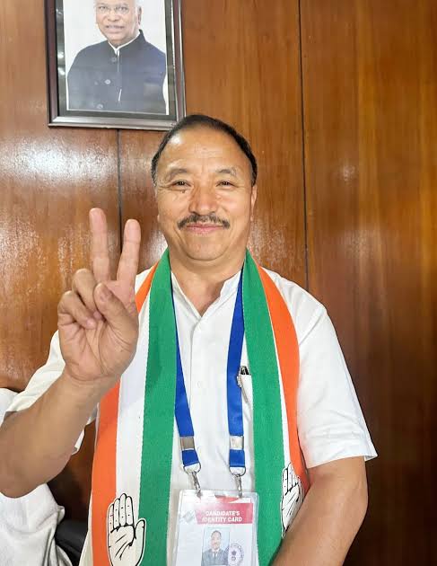 INCNagaland's tweet photo. Today marks the second anniversary of our historic Lok Sabha election victory that sent our Hon'ble PCC President, Shri S. Supongmeren Jamir, to Parliament.
This victory was not achieved by one individual alone—it was the result of the tireless dedication, sacrifice, and unwavering commitment of every Congress worker who stood firm despite taunts, challenges, and limited resources. From being the underdog to emerging victorious, we proved that unity, sincerity, and hard work can overcome all odds.
As we celebrate this milestone, let us rekindle the spirit that defined those unforgettable months of campaigning and continue working together for the people of Nagaland with the same passion and determination.
Congratulations to our PCC President and Lok Sabha MP, Shri S. Supongmeren Jamir, on completing two years in Parliament. May we continue to serve with purpose and commitment.
#NPCC #CongressNagaland #LokSabhaVictory #SUpongmerenJamir #TogetherWeWin