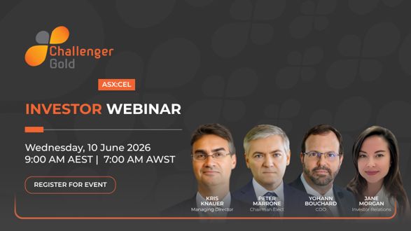 ChallengerGold's tweet photo. Join the Challenger Gold (ASX:CEL) Investor Webinar

Incoming Chair Peter Marrone &amp; COO Yohann Bouchard will discuss the Hualilan PreFeasibility Study, first gold pour, and the company's path to production.

📆 10 June | 9am AEST

Register here: https://t.co/oCCh44CWrt https://t.co/2GXi7UedT3