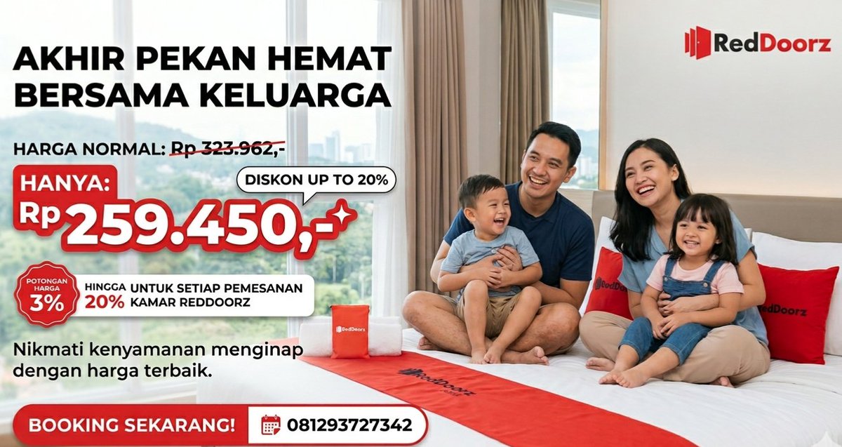 GMeditia's tweet photo. Staycation nyaman tanpa beban finansial. 
RedDoorz pilihan cerdas para traveler #penginapanmurah #reddoorz https://t.co/5dzymKJaNj