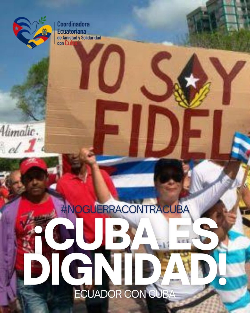 PcePichincha's tweet photo. Las amenazas de Trump no traerán democracia ni paz. Las amenazas solo profundizan tensiones y sufrimiento para el pueblo cubano. #EcuadorConCuba #NoGuerraContraCuba @MryRodrguez4 https://t.co/rHp0liqc5m