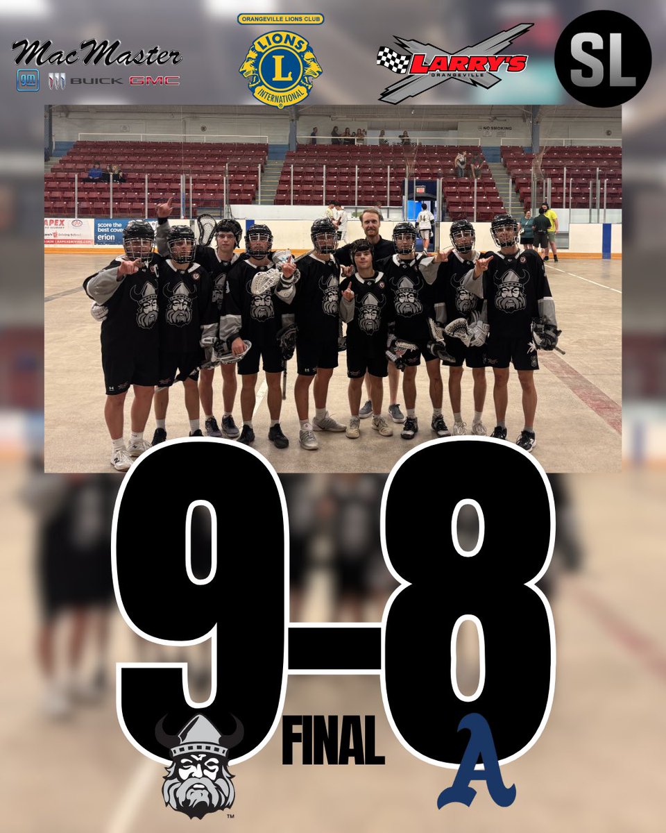 JrBNorthmen's tweet photo. battled right to the end‼️

boys are back home saturday night vs six nations and for minor lacrosse night 🤘🏼

#hornsup https://t.co/W7RaeYXFBu