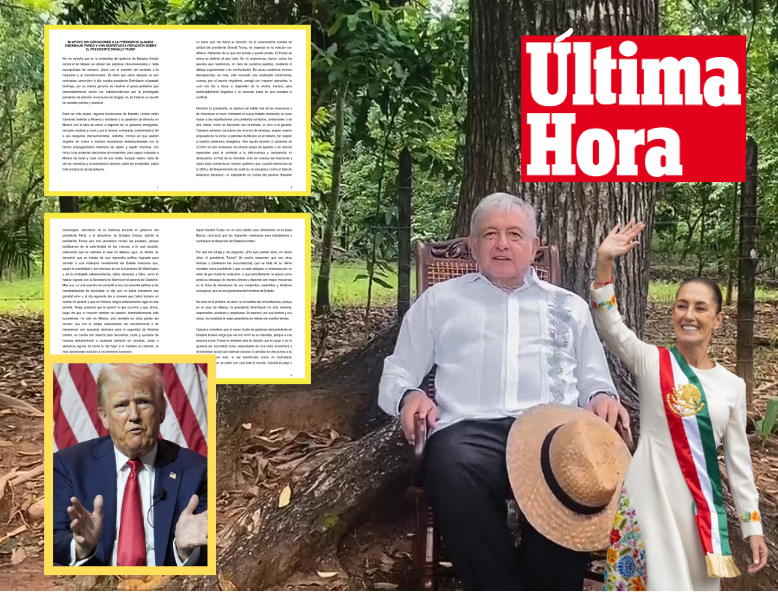 elgatopolitico_'s tweet photo. 🔴​🔴¡Última hora!
AMLO reaparece ante amenaza de intervención extranjera y le brinda todo su apoyo a la presidenta y a la soberanía nacional:

"Por el bien de todos que regrese el otro Trump", asegura y denuncia que el plan de algunos sectores de EE.UU. es instaurar un Gobierno entreguista en México.