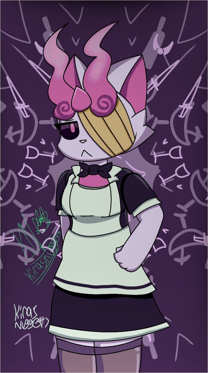 aurorassoda's tweet photo. @kumospoons well only one way to test if its the maid outfits https://t.co/FrEOVNpLYG