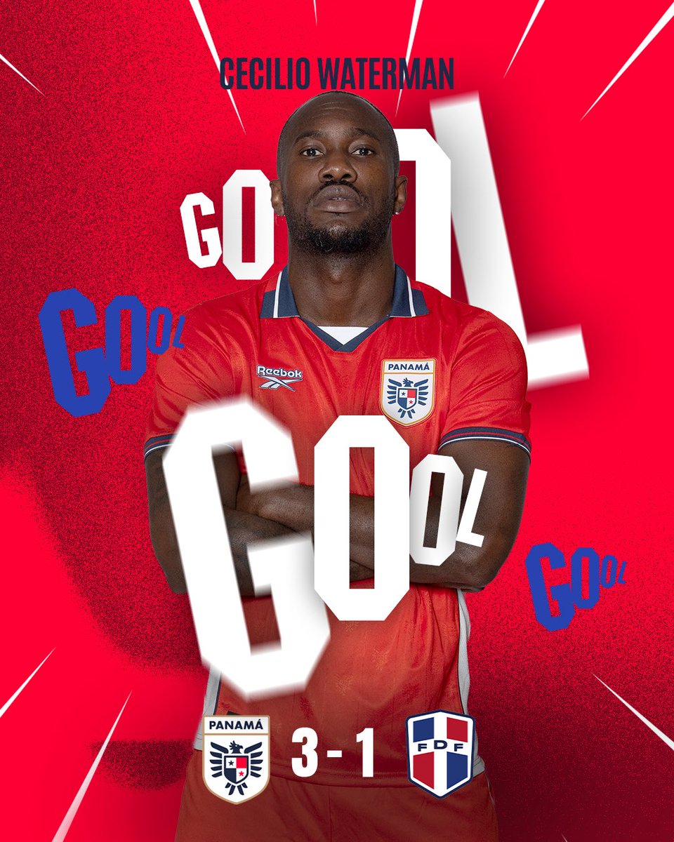fepafut's tweet photo. ¡QUÉÉÉ GOOOOLAAAAAAAZOOOOOOO 🔥🔥🔥🇵🇦🇵🇦🇵🇦🇵🇦!

Gooolazooo de Cecilio Waterman que marca el tercero para #PanamáMayor🇵🇦 al 5️⃣7️⃣’ de partido.

🇵🇦 3-1 🇩🇴

🏟️Rommel Fernández
📺 @tvmaxdeportes y @deportes_rpc 

#MareaQueLate https://t.co/g14f1JOCmt