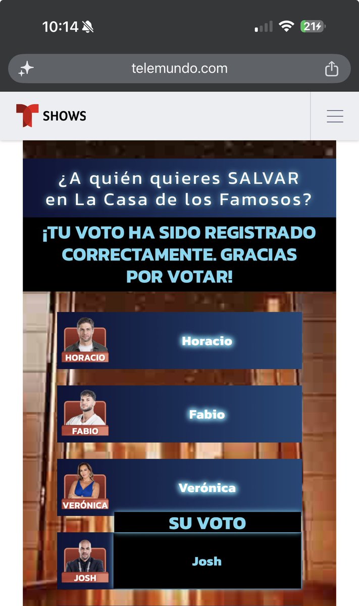 _carlosrm_'s tweet photo. VOTOS PARA JOSH POR SER EL MEJOR HERMANO Y PROTECTOR DE CELINEE ❤️ 

EL SE MERECE ESA FINAL SI O SI 👏🏽

#LCDLF6 
#TeamCelinee https://t.co/b2cjfUQrZp