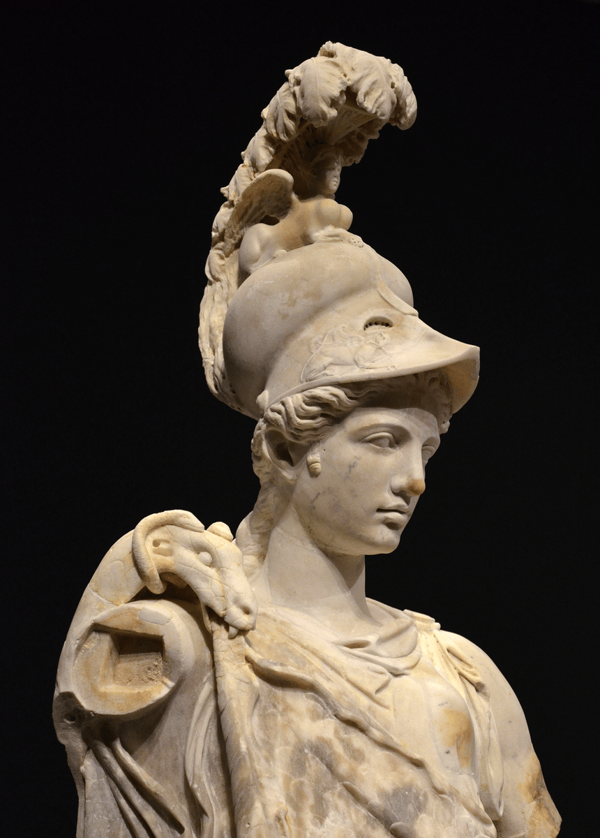 Dav66352635859's tweet photo. Every god was born. Athena arrived.

Fully grown. Fully armoured. Sprung from the mind of Zeus himself. Not a goddess of war. A goddess of the mind that wins wars. 🏛️

#Athena #AncientGreece #AIArt #GreekMythology #AncientHistory https://t.co/RGZ6SKYvIy