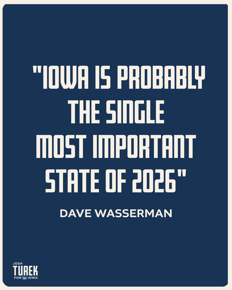 turek4iowa's tweet photo. We have a generational opportunity to flip Iowa’s U.S. Senate seat. 

Senate control runs through Iowa. Join us and push for change: https://t.co/60LZL5Hc7M https://t.co/NKRmJ9bvrg