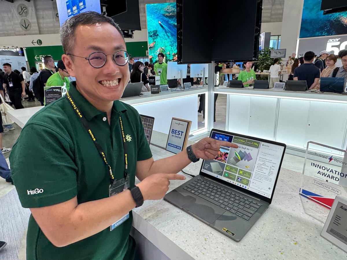 irisgoai's tweet photo. WE ARE A BLAST @computextaipei !
Thank you @Acer @ASUS, EZCON and brilliant partners. Please find us at TAINEX building 2 4F, S0114 for great demos and cool people! https://t.co/LjW1uRYQFq