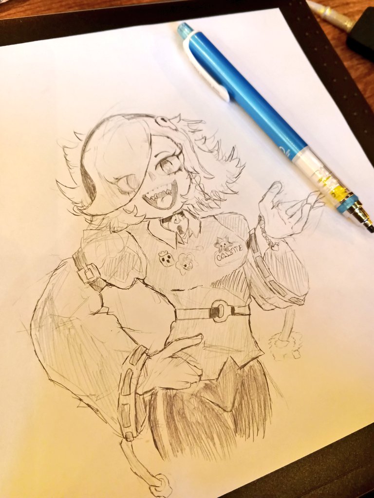 Yokina_atisuto's tweet photo. Ngl I am amazed even from myself by drawing this and just Colette's reference, me quedo god
#BrawIStars #brawlstarscollete #ilustration https://t.co/JdP8OTIL6N