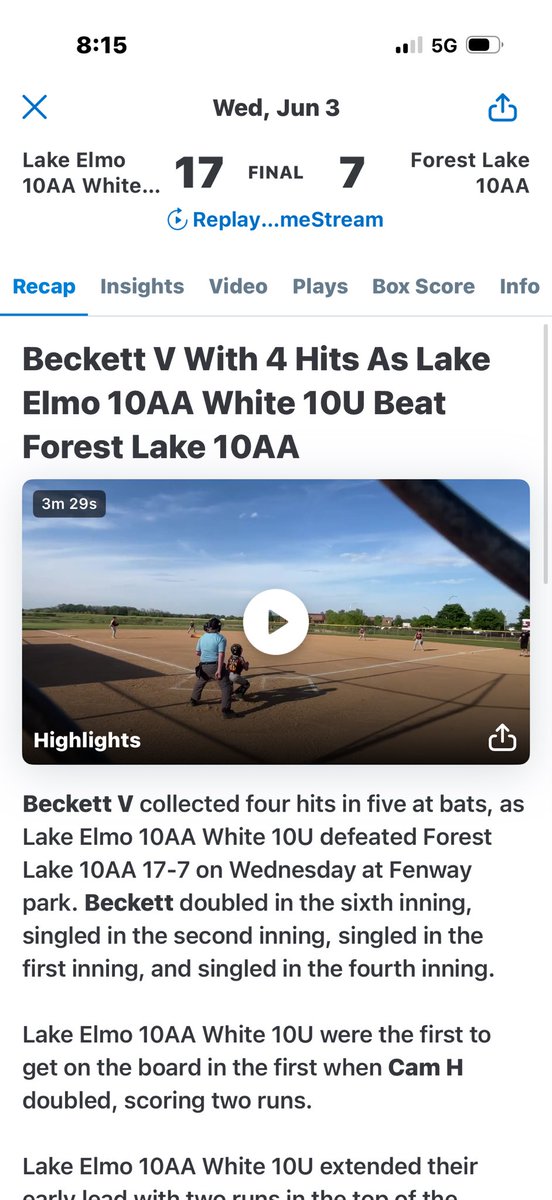 CoachAaronVail's tweet photo. This kid is on a tear…
Last 3 Games:
10-14
3 2B
7 Runs
6 RBI
7 SB
0 K
Overall Record: 15-2
Keep working, B.
@BeckettVail2034
#MultiSportAthlete #3SportAthlete #CoachDad #ProudCoach #MiniMe https://t.co/aEsBlxiIu2