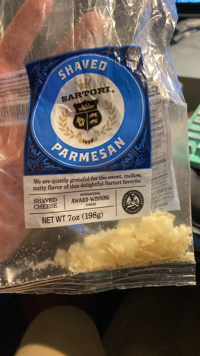 Skystrike7's tweet photo. I got a bag of parmesan https://t.co/8pAEaezCxq