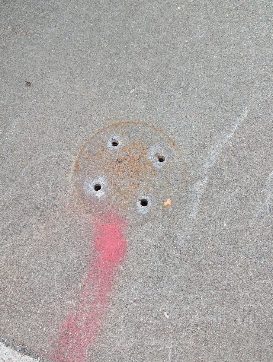 WedgeLIVE's tweet photo. Wedge archaeology: remnants of parking meters on side streets near Hennepin (26th, 27th, Girard Ave, 28th). They were removed after Mayor Frey made a DFL caucus-eve pledge in 2025 to restore free parking. https://t.co/OUZmW9UwRg