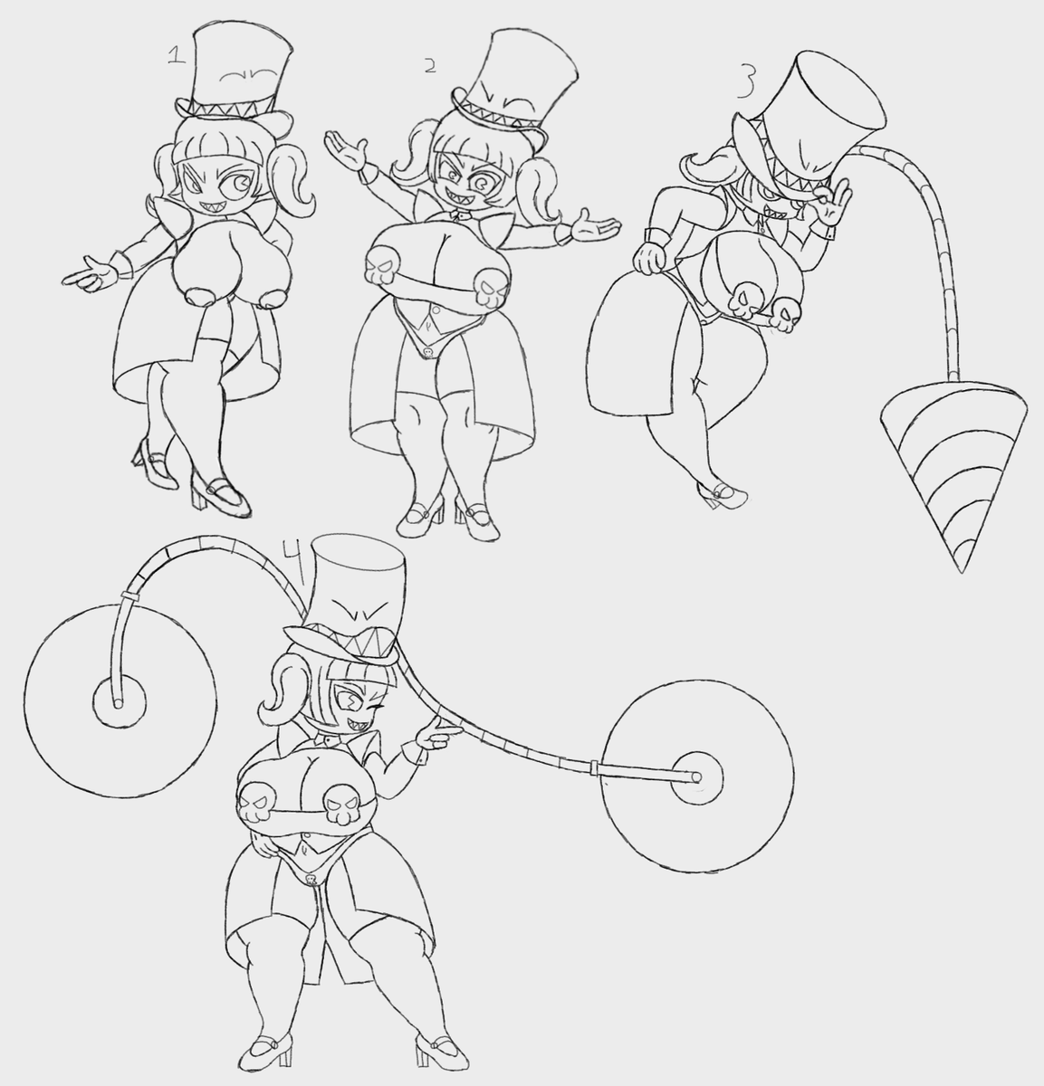 ClockworkC_toon's tweet photo. Some sketches from today's stream(6/3). It's a small project for me so I can draw myself more, see how I look in different poses, and draw more consistently. And I finally get to show off my hat! https://t.co/WYUTF8iydf