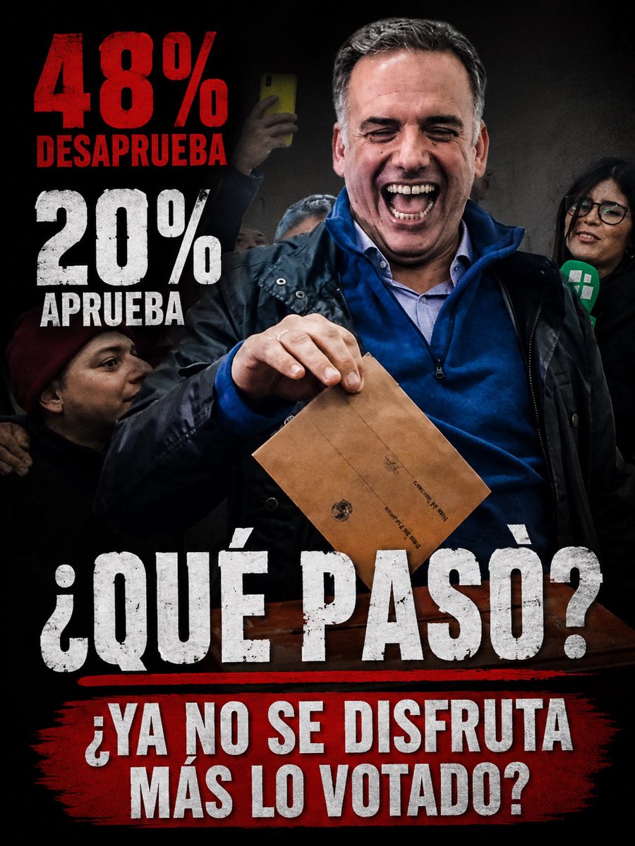 ElBagualBolso's tweet photo. Parece que ya no se disfruta lo votado. https://t.co/JLZAqxqkiX