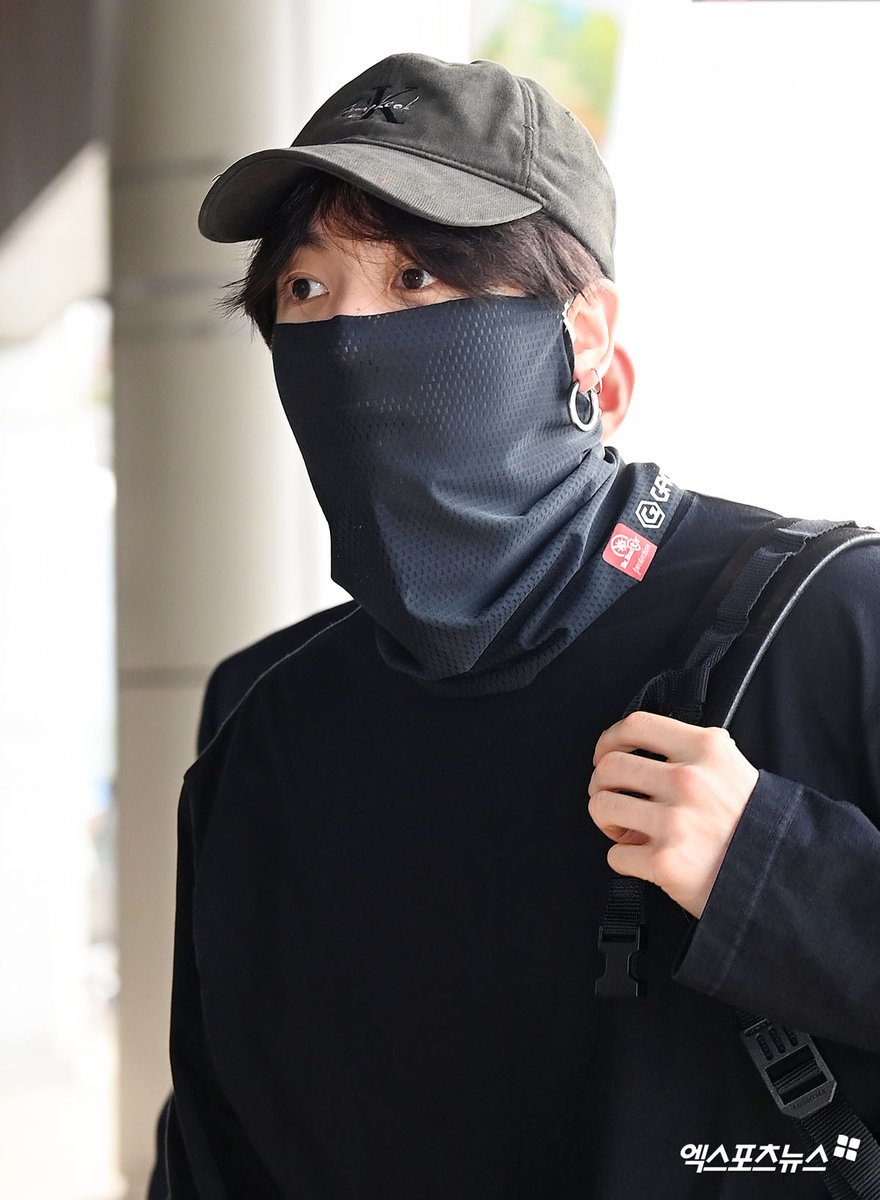 Jung Kook for   キャップ　ブラック Jung Kook departure from Gimpo International Airport for an